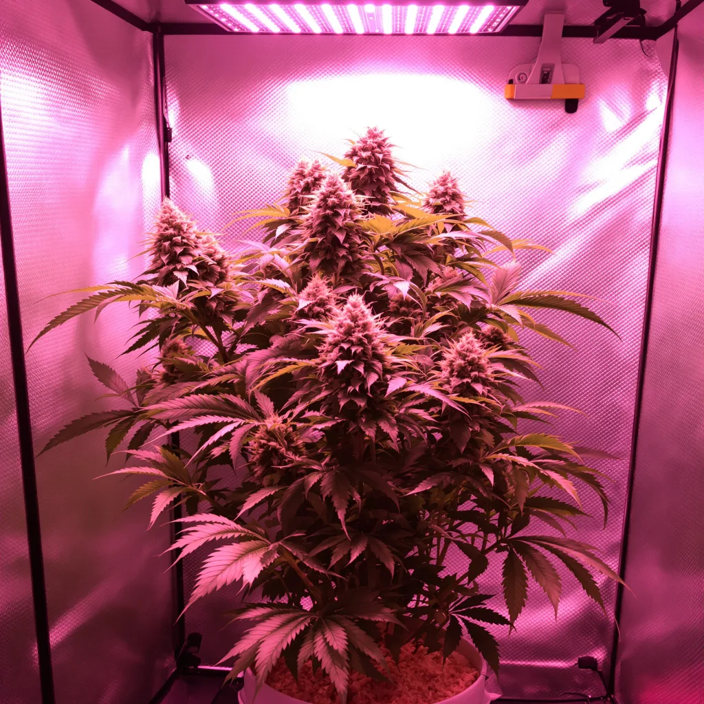 Blue Buddha cannabis plant in flowering stage, 90-130 cm feminized