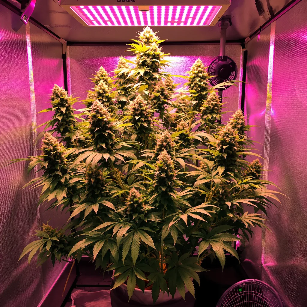 Blue Cheese cannabis plant in flowering stage, 120-180 cm feminized