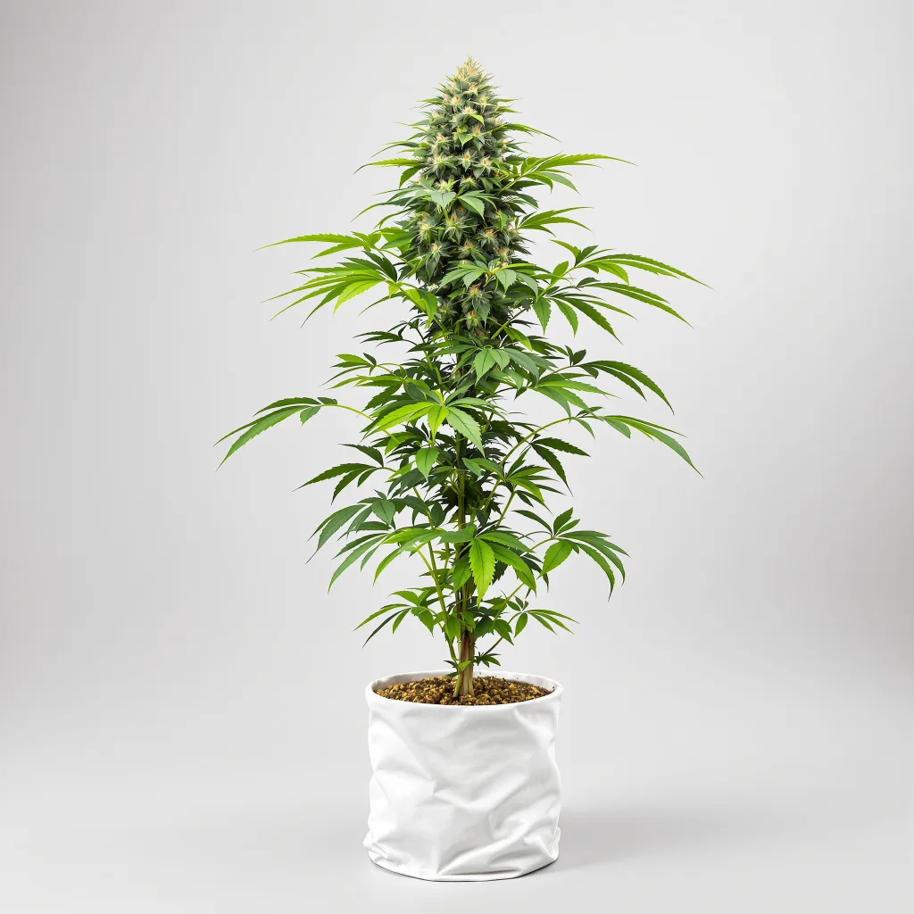 Blue Crack 77% indica / 23% sativa flower with visible trichomes
