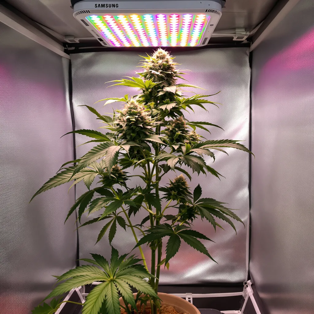 Blue Crack cannabis plant in flowering stage, 90-130 cm feminized