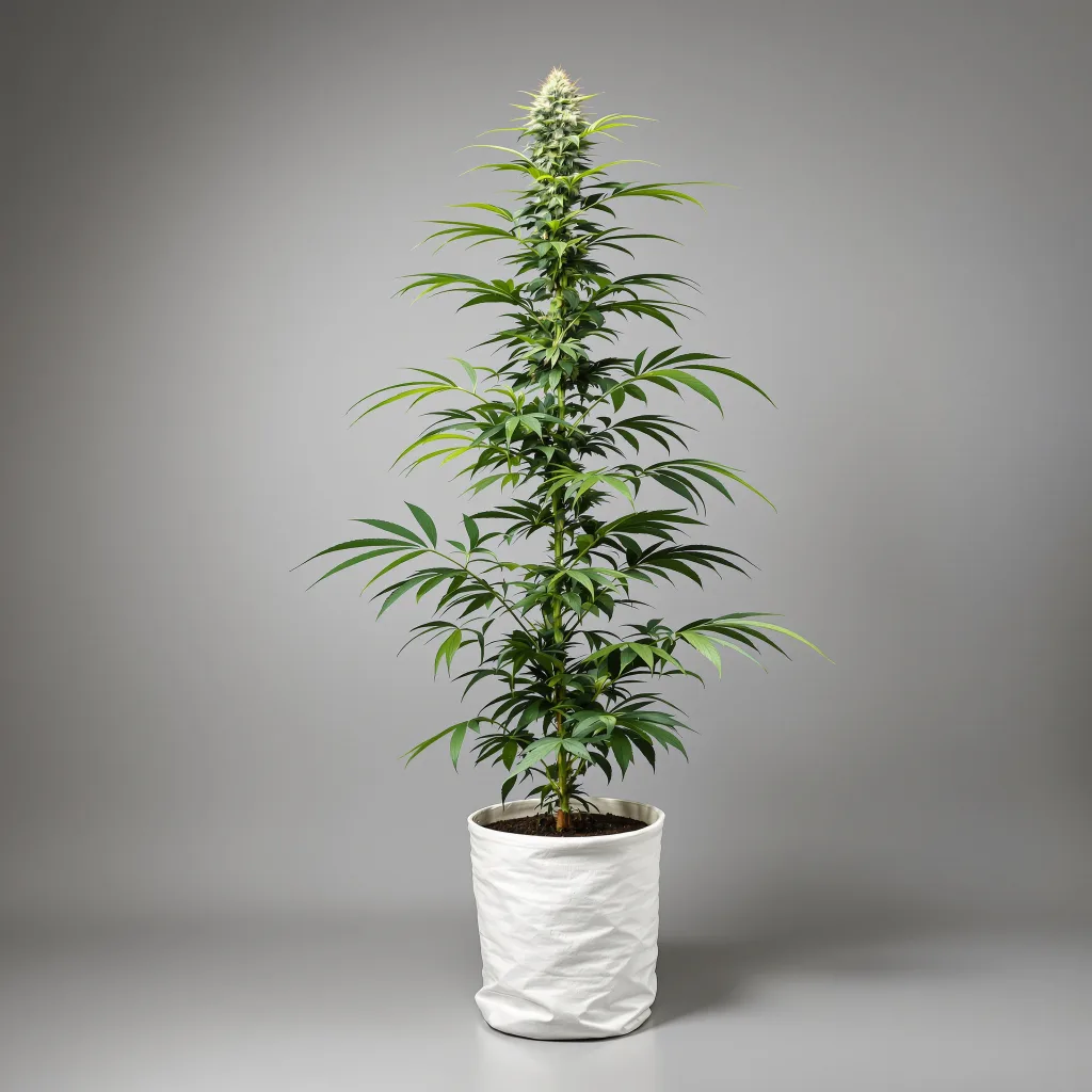 Blue Dream 19% indica / 81% sativa flower with visible trichomes