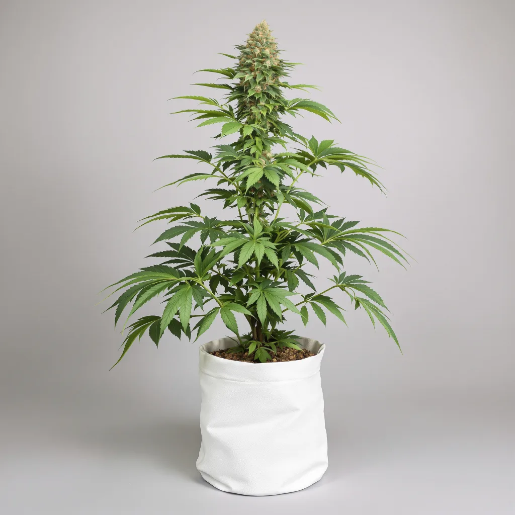 Blue Dynamite 65% indica / 35% sativa flower with visible trichomes