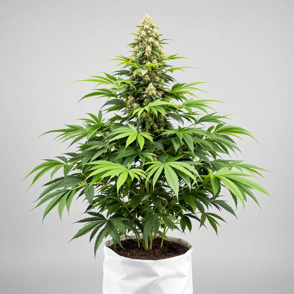 Blue Frost 69% indica / 31% sativa flower with visible trichomes
