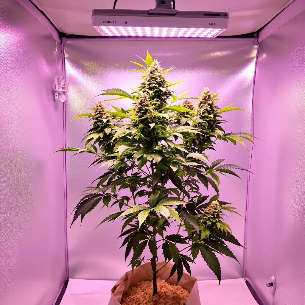 Blue Fruit cannabis plant in flowering stage, 60-100 cm autoflower