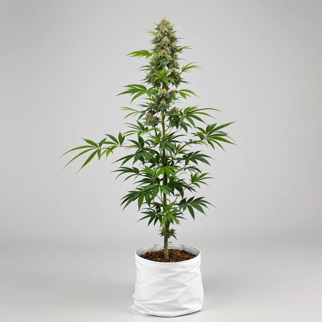 Blue God 100% indica / 50% sativa flower with visible trichomes
