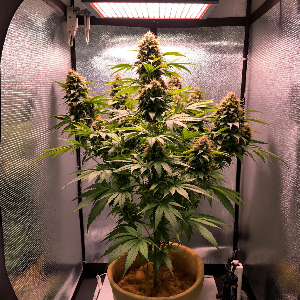 Blue Jack City cannabis plant in flowering stage, 60-100 cm autoflower