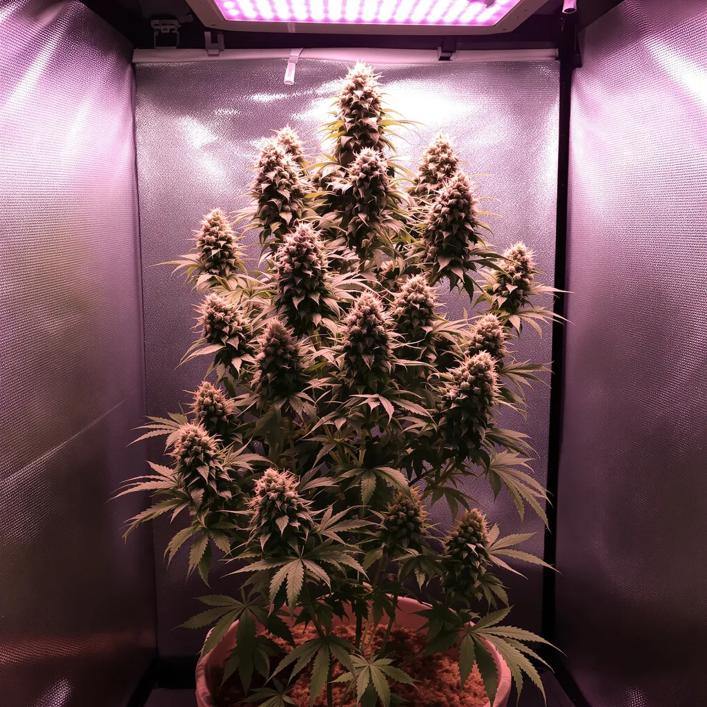 Blue Jay Way cannabis plant in flowering stage, 120-180 cm feminized