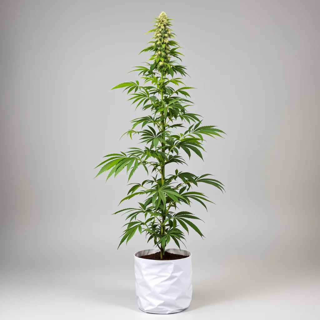 Blue Kiss 12% indica / 88% sativa flower with visible trichomes