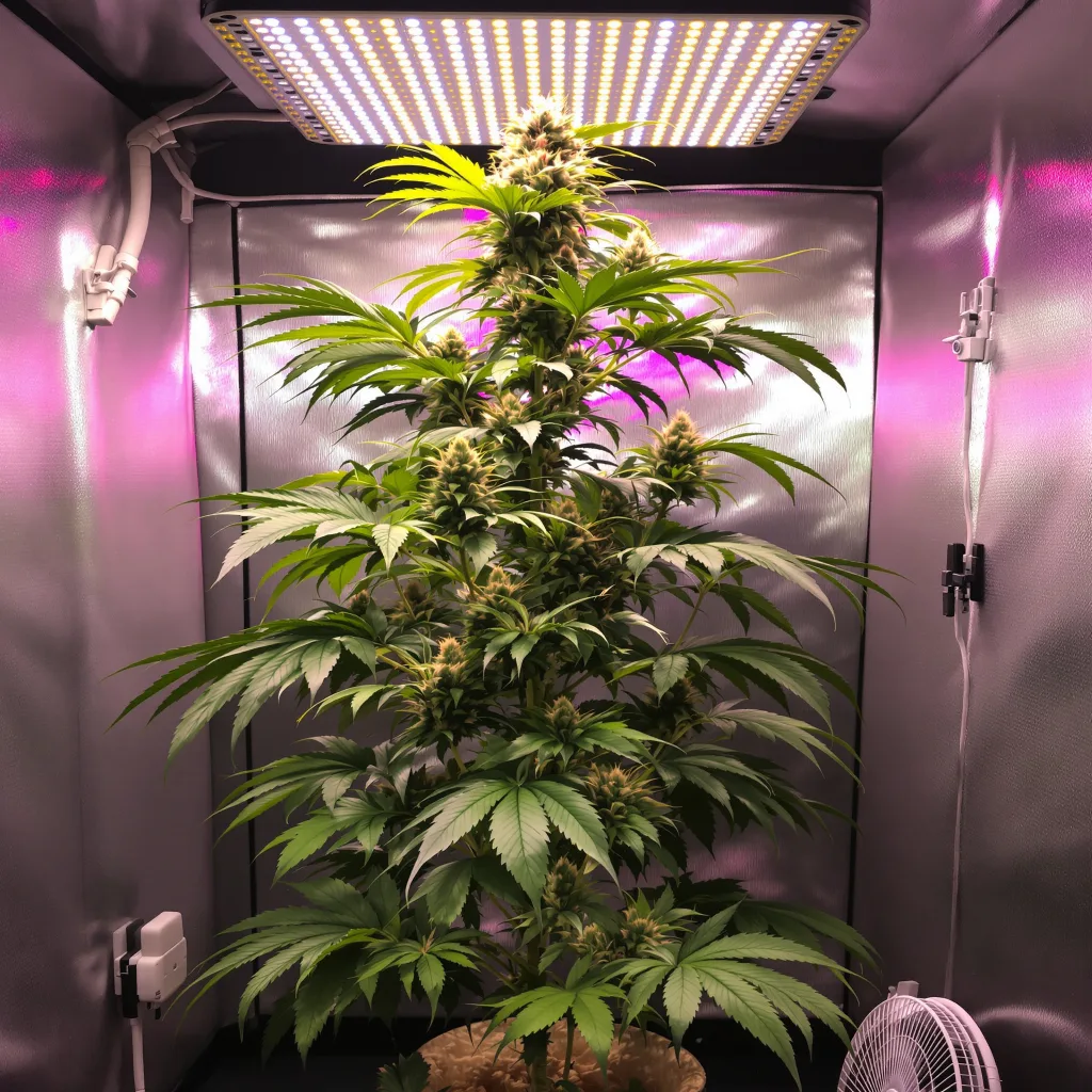 Blue Kiss cannabis plant in flowering stage, 150-200 cm feminized