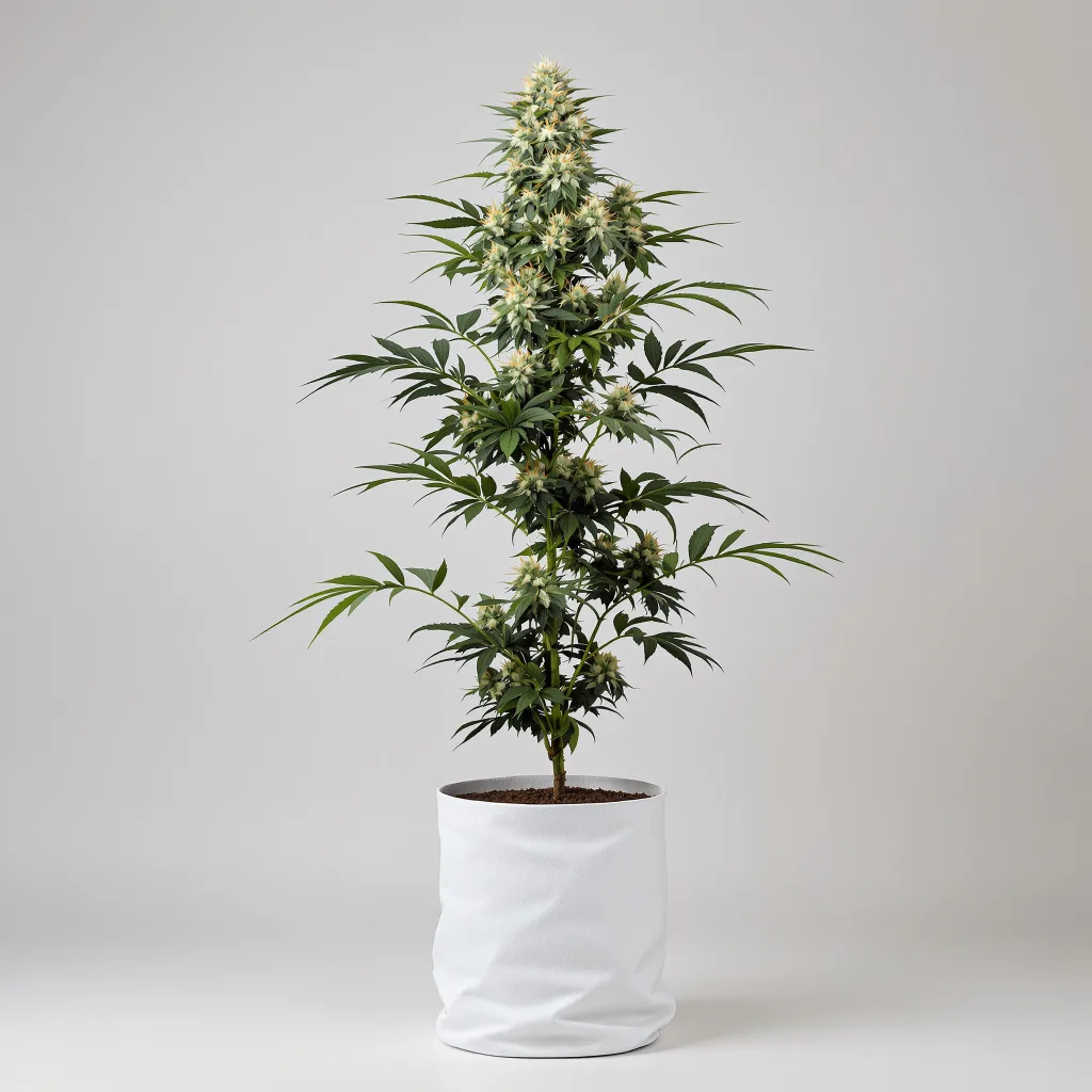 Blue Kush 55% indica / 45% sativa flower with visible trichomes