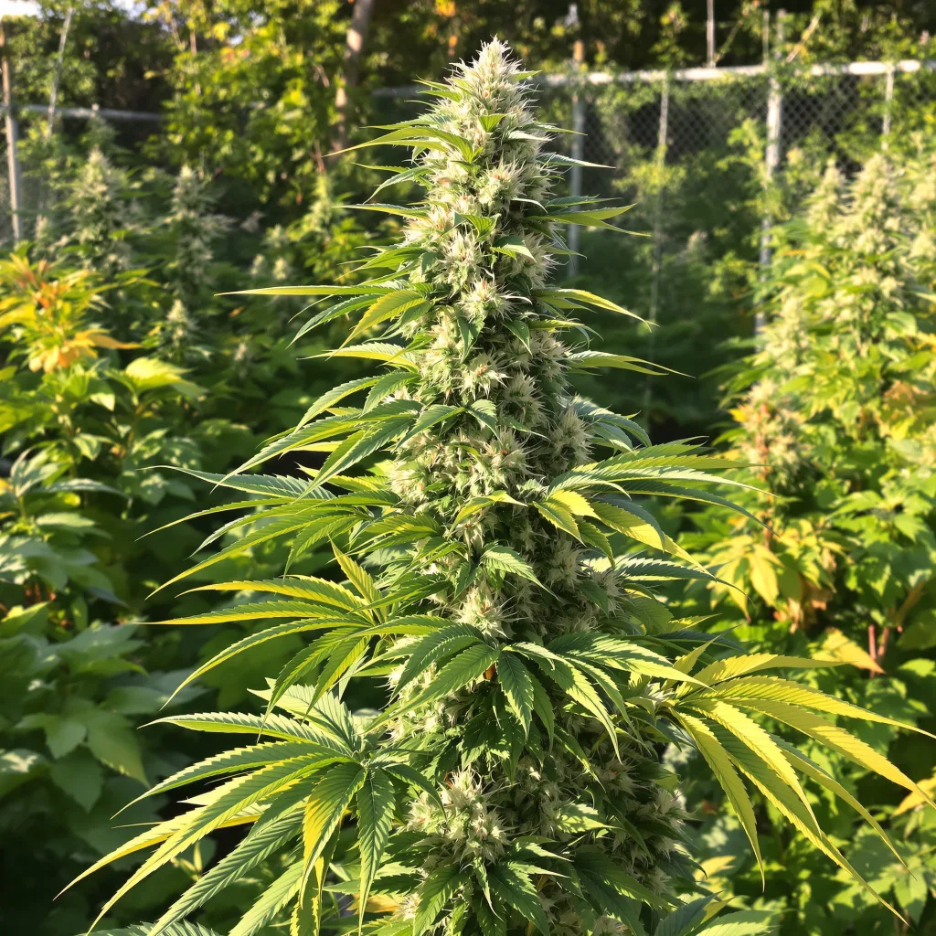 Blue Kush cannabis plant in flowering stage — 60-100 cm autoflower