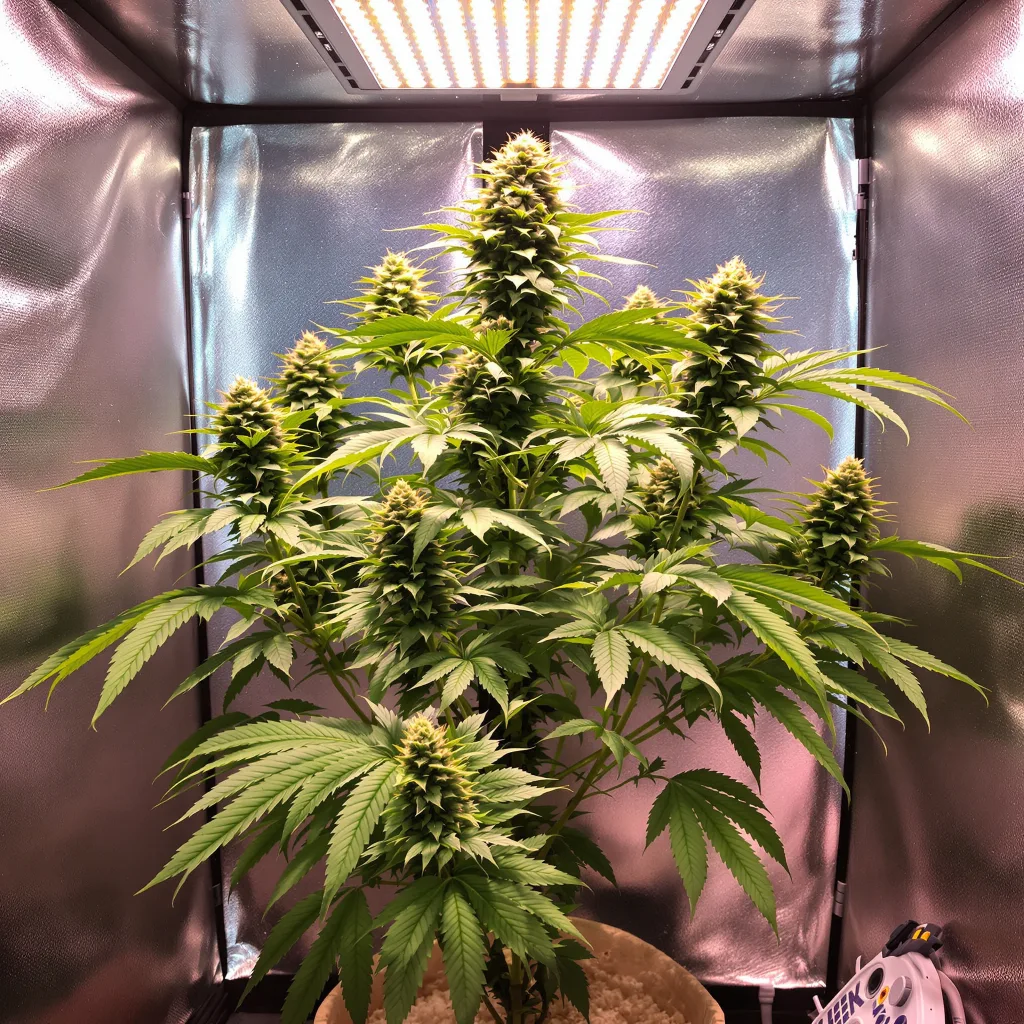Blue Magoo cannabis plant in flowering stage — 90-130 cm feminized