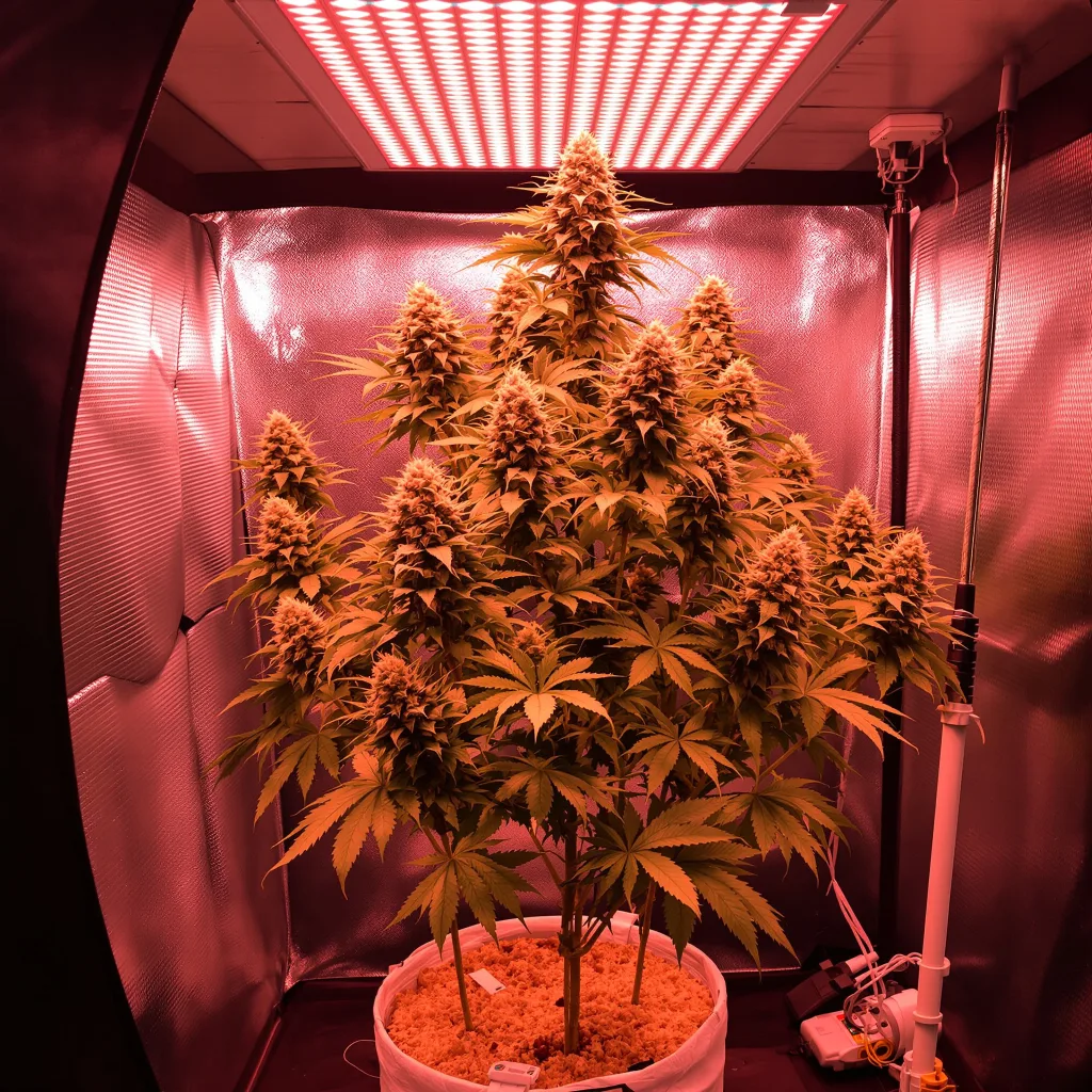 Blue Mango cannabis plant in flowering stage, 60-100 cm autoflower