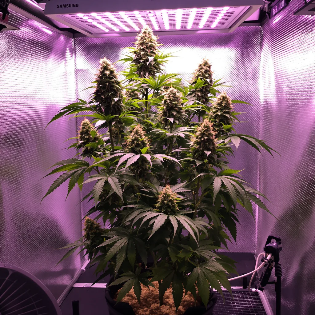 Blue Moon Rocks cannabis plant in flowering stage, 90-130 cm feminized