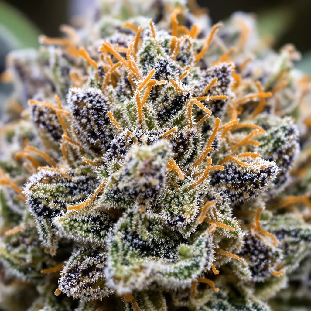 Blue Persuasion cannabis plant in flowering stage, 90-130 cm feminized