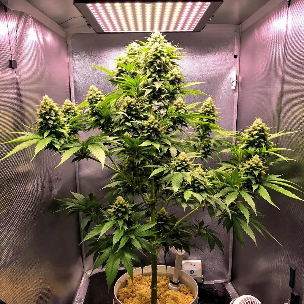Blue Zushi cannabis plant in flowering stage, 120-180 cm feminized