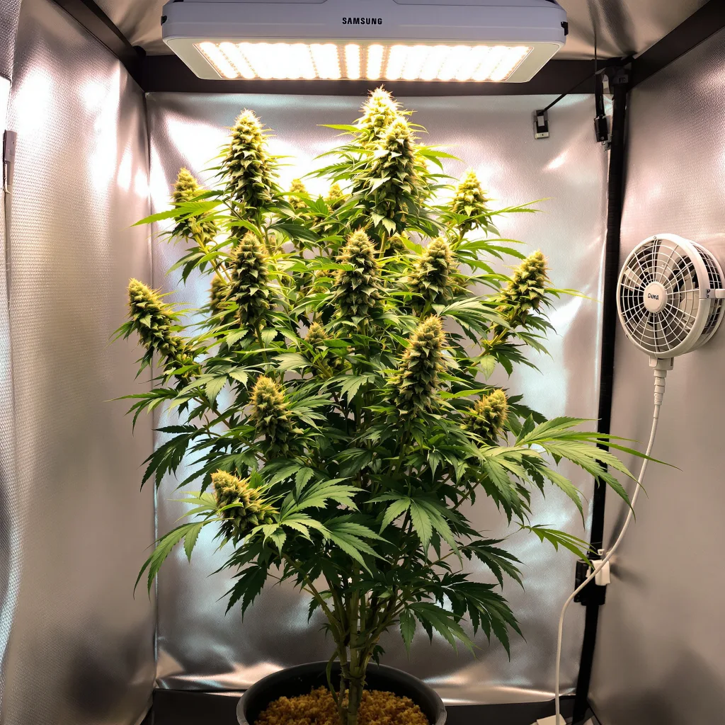 Blueberry AK cannabis plant in flowering stage — 120-180 cm feminized