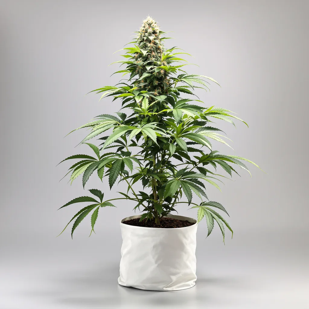Blueberry 80% indica / 20% sativa flower with visible trichomes