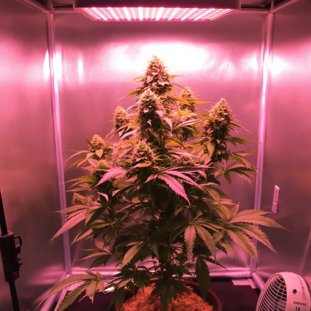 Blueberry cannabis plant in flowering stage, 90-130 cm feminized