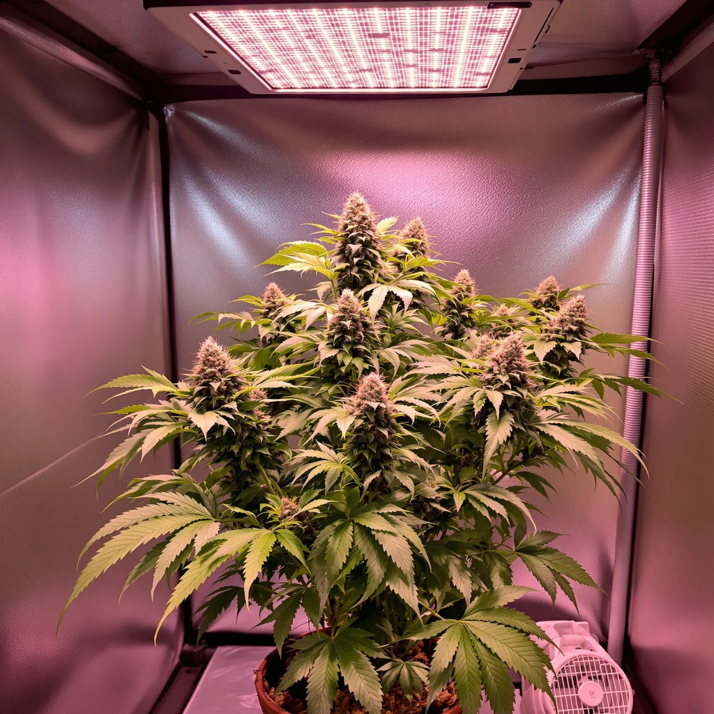 Blueberry Gusto cannabis plant in flowering stage, 60-100 cm autoflower