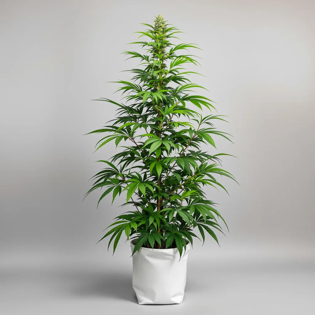 Bruce Banner #3 20% indica / 80% sativa flower with visible trichomes