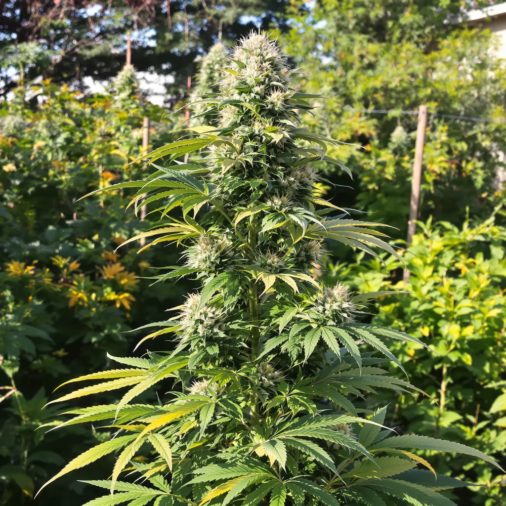 Bubblegum cannabis plant in flowering stage — 60-100 cm autoflower