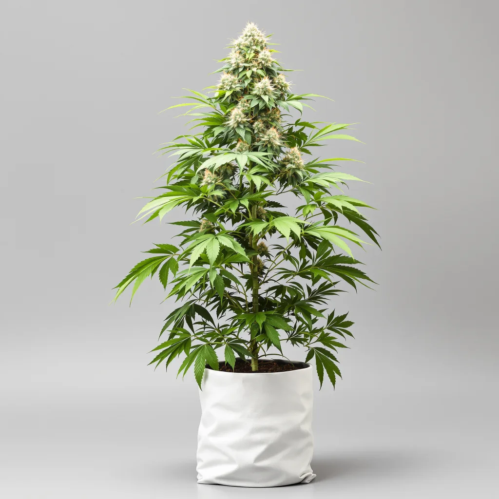 Bubblegum 59% indica / 41% sativa flower with visible trichomes