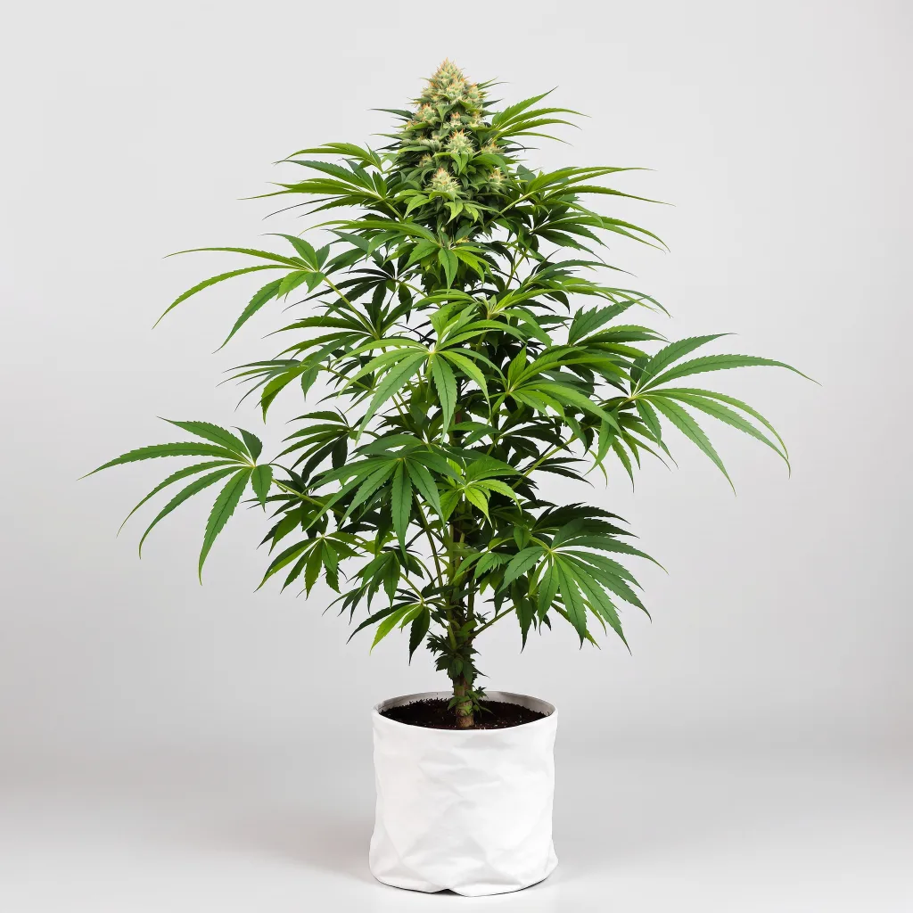 Butter OG 81% indica / 19% sativa flower with visible trichomes