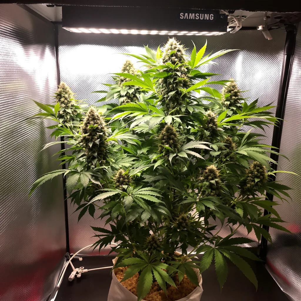 Butter OG cannabis plant in flowering stage, 90-130 cm feminized