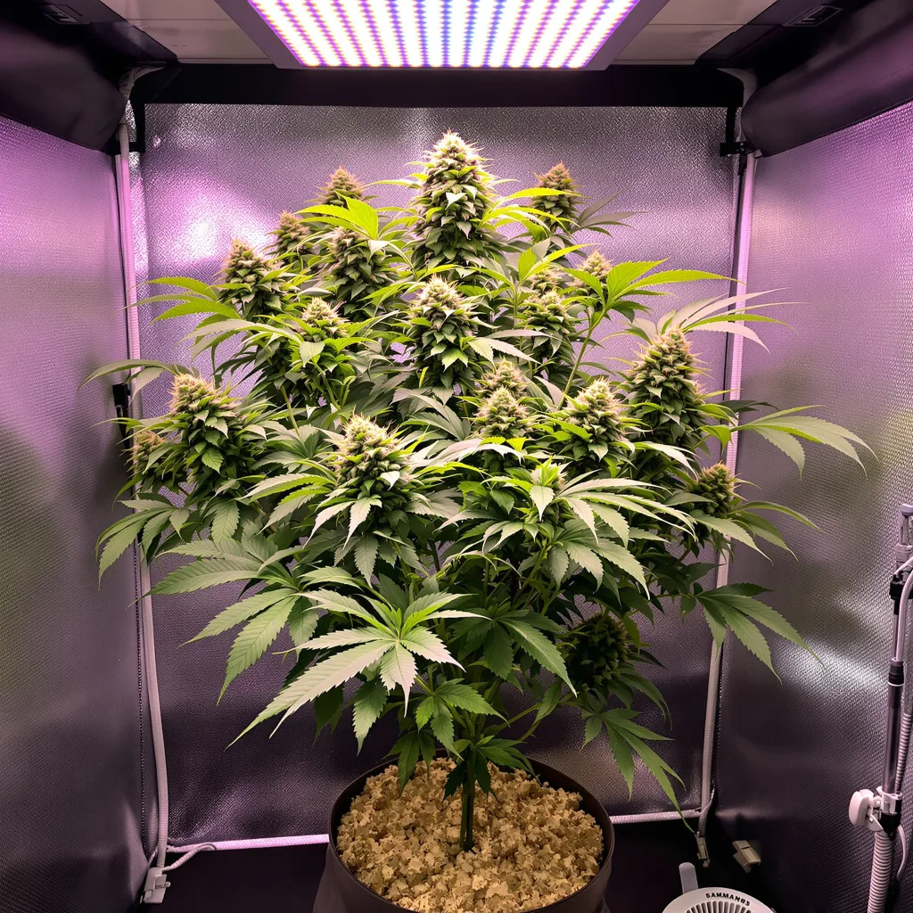 Candy Cream cannabis plant in flowering stage, 60-100 cm autoflower