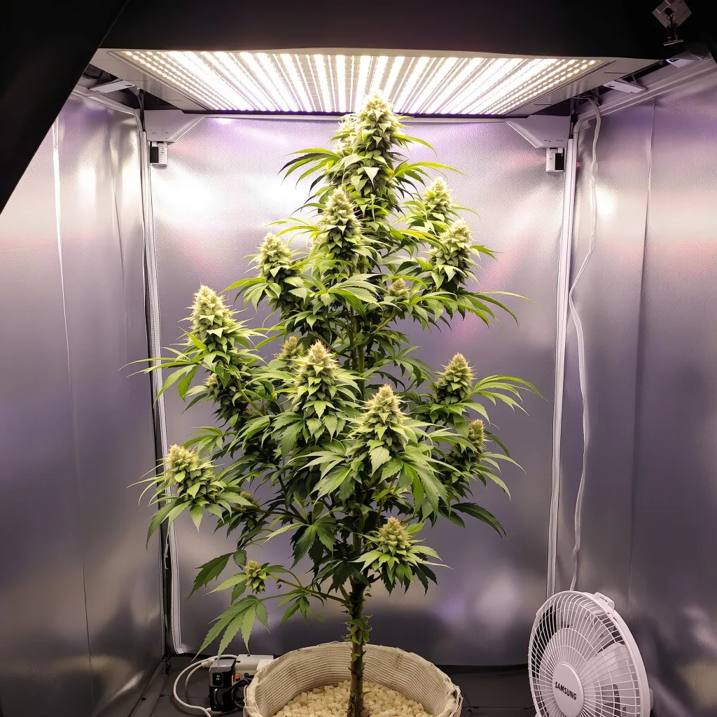 Candyland Peyote 56% indica / 44% sativa flower with visible trichomes