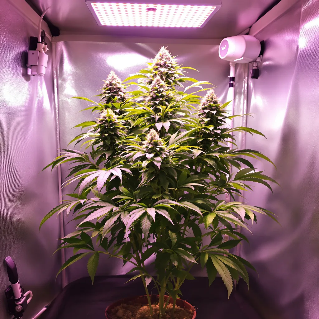 Cherry Kush cannabis plant in flowering stage, 60-100 cm autoflower