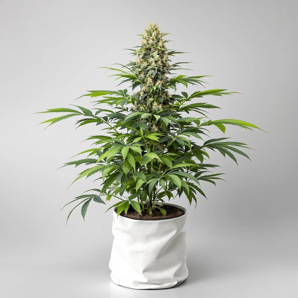 Cherry OG 66% indica / 34% sativa flower with visible trichomes