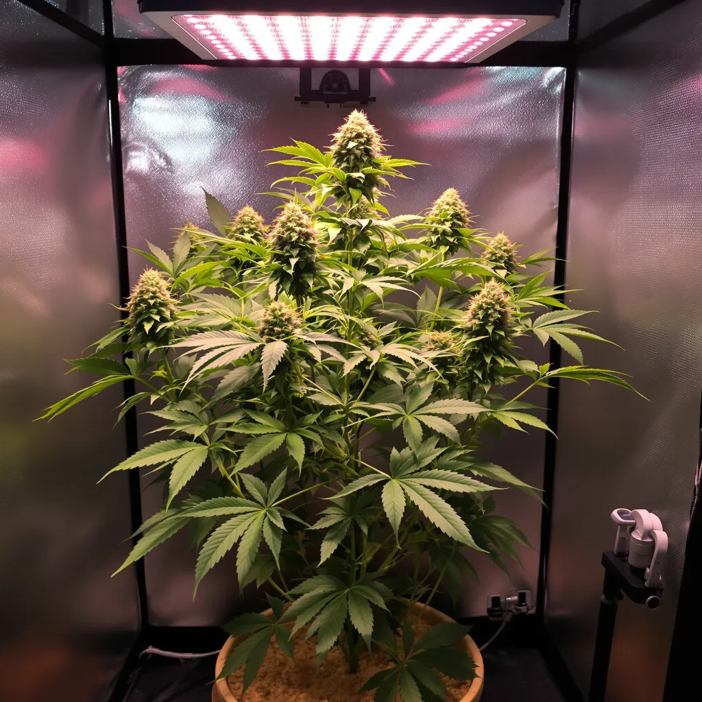 Chocolate Chunk cannabis plant in flowering stage, 60-100 cm autoflower