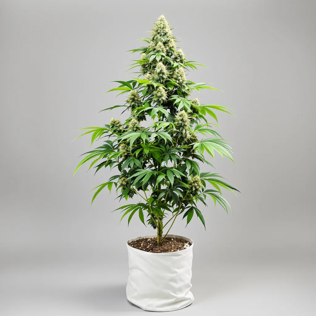 Copper Kush cannabis bud close-up showing balanced bud structure with frosted trichomes