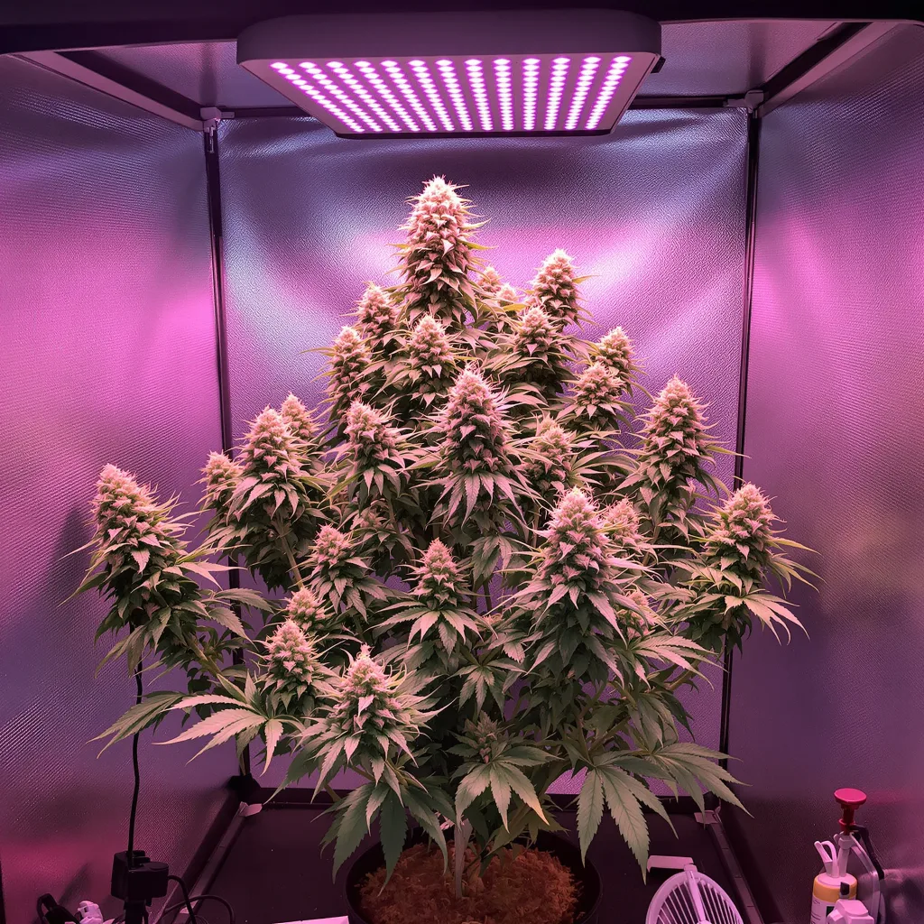 Corkscrew cannabis plant in flowering stage, 60-100 cm autoflower
