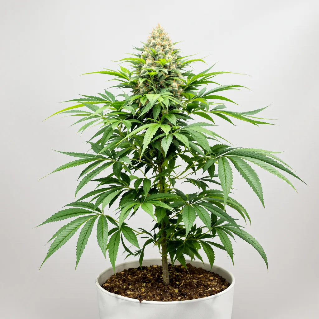 Crown OG 70% indica / 30% sativa flower with visible trichomes