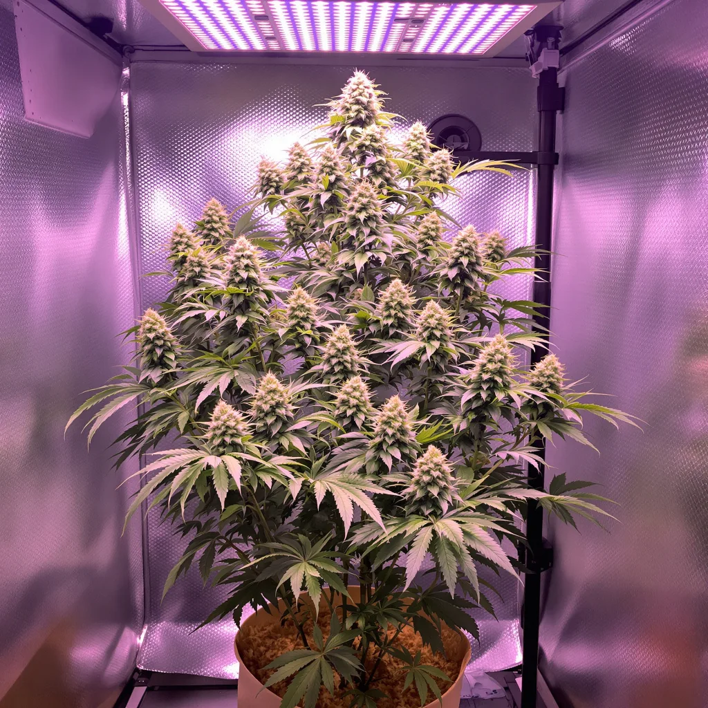 Dank Sinatra cannabis plant in flowering stage, 60-100 cm autoflower