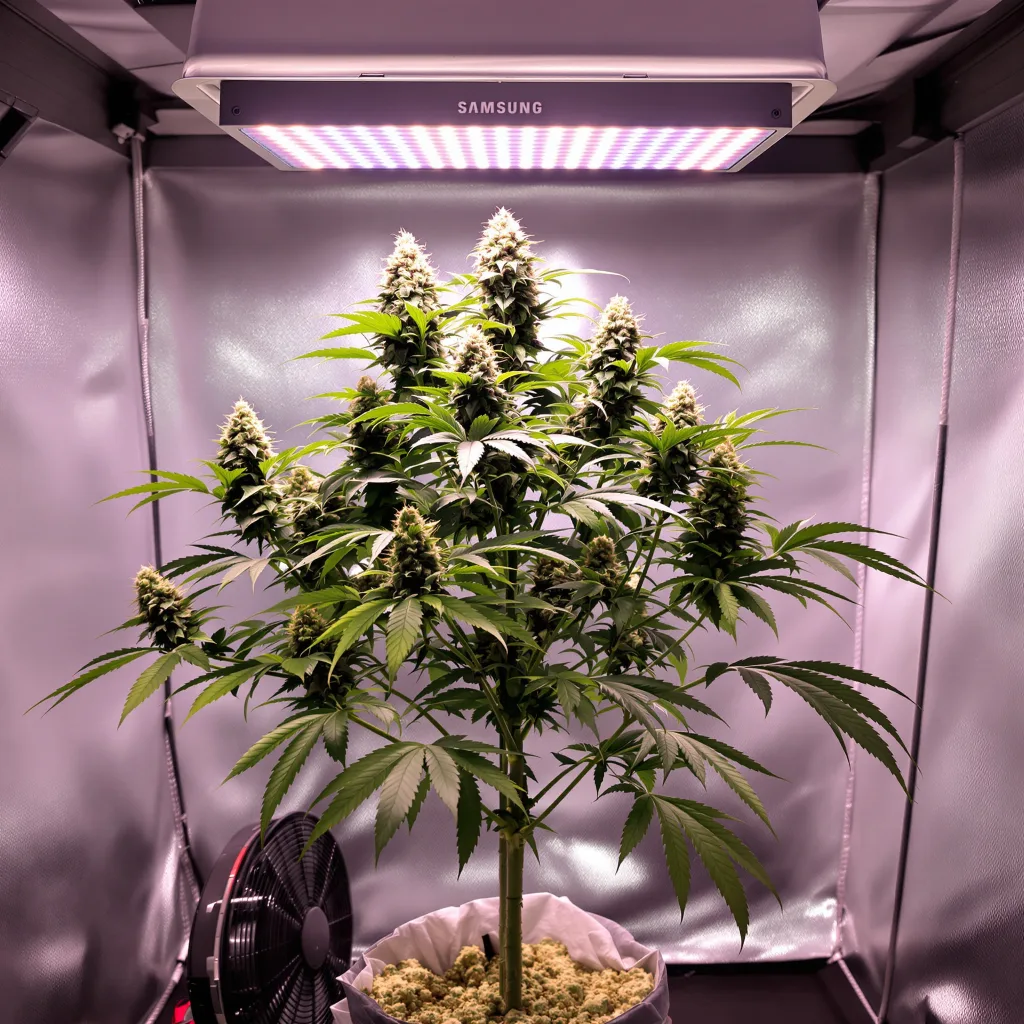 Dark Side of the Moon cannabis plant in flowering stage, 60-100 cm autoflower