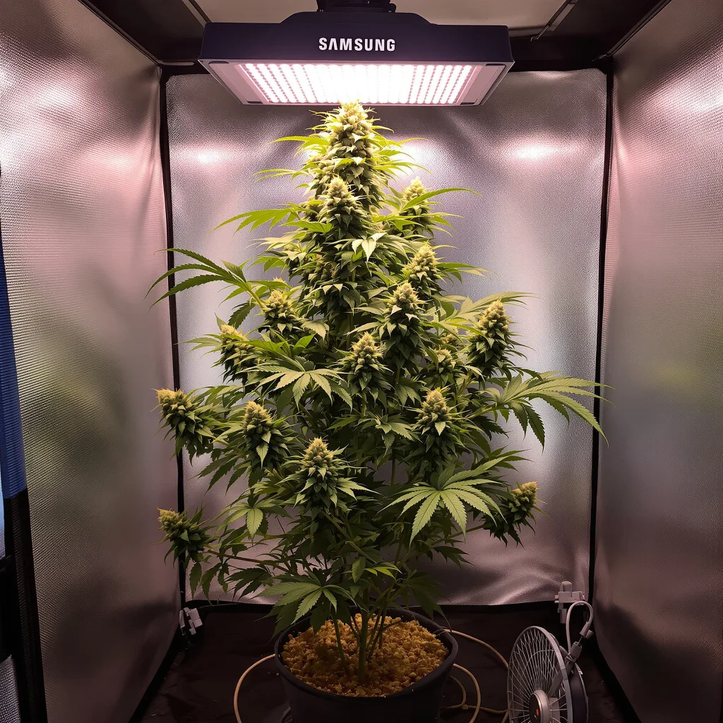 Diablo cannabis plant in flowering stage, 120-180 cm feminized