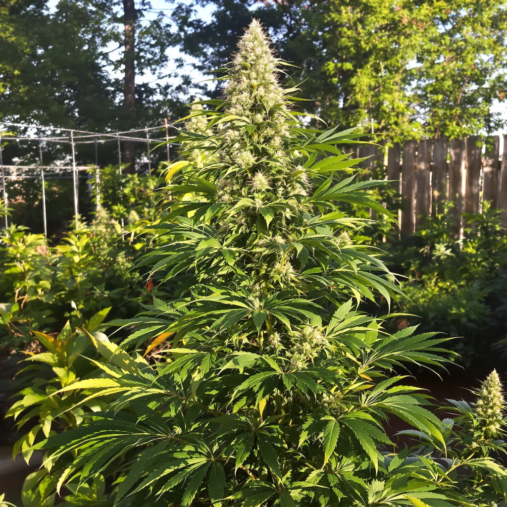 Dizzy OG cannabis plant in flowering stage, 60-100 cm autoflower
