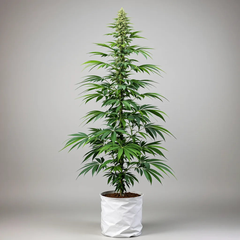 Double Dream 16% indica / 84% sativa flower with visible trichomes
