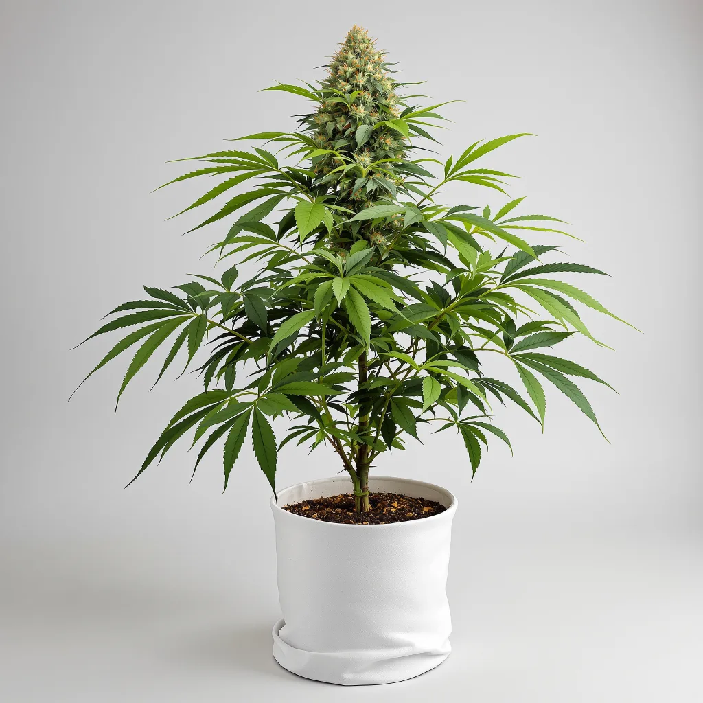 Double OG 85% indica / 15% sativa flower with visible trichomes