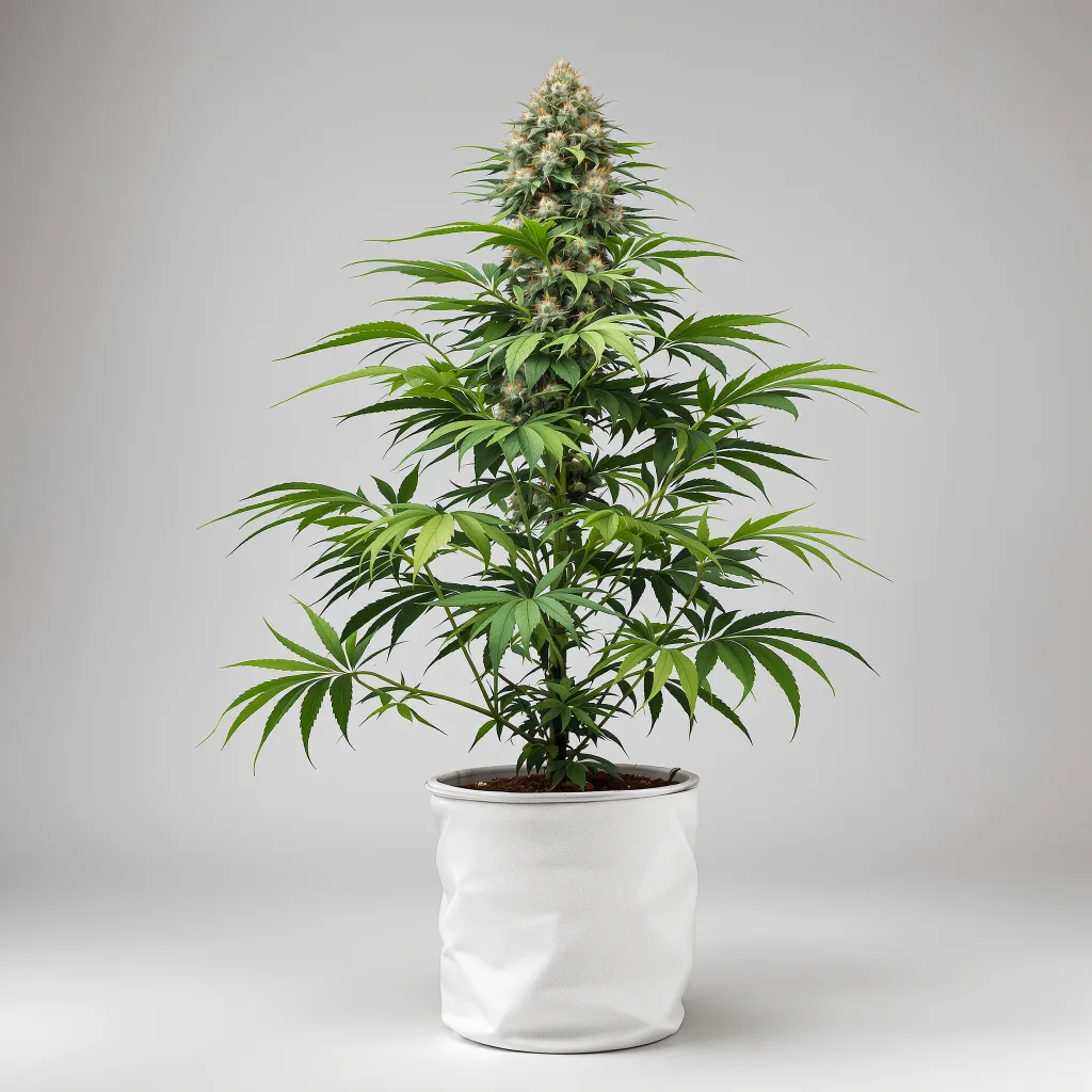 Double Tangie Banana 78% indica / 22% sativa flower with visible trichomes