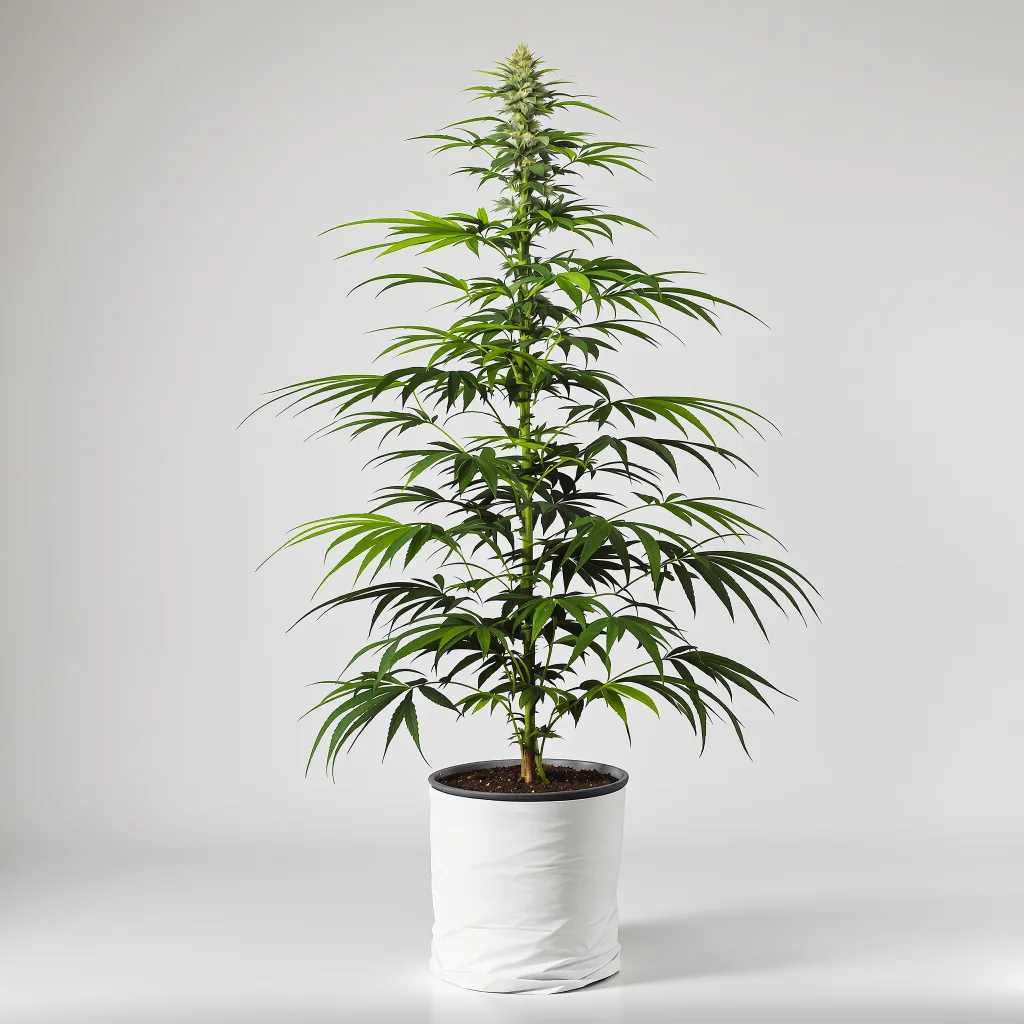 Dutch Dragon 9% indica / 91% sativa flower with visible trichomes