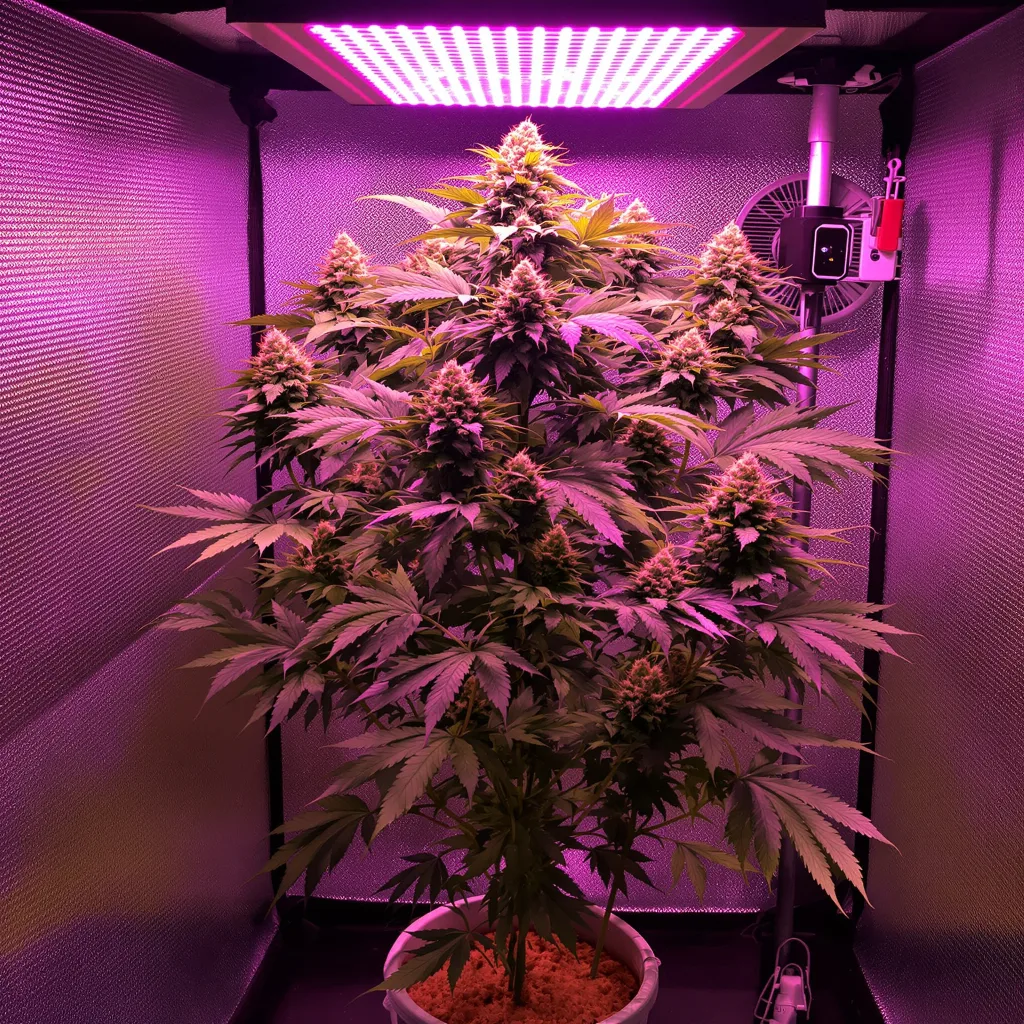 Euphoria Cookies cannabis plant in flowering stage, 60-100 cm autoflower