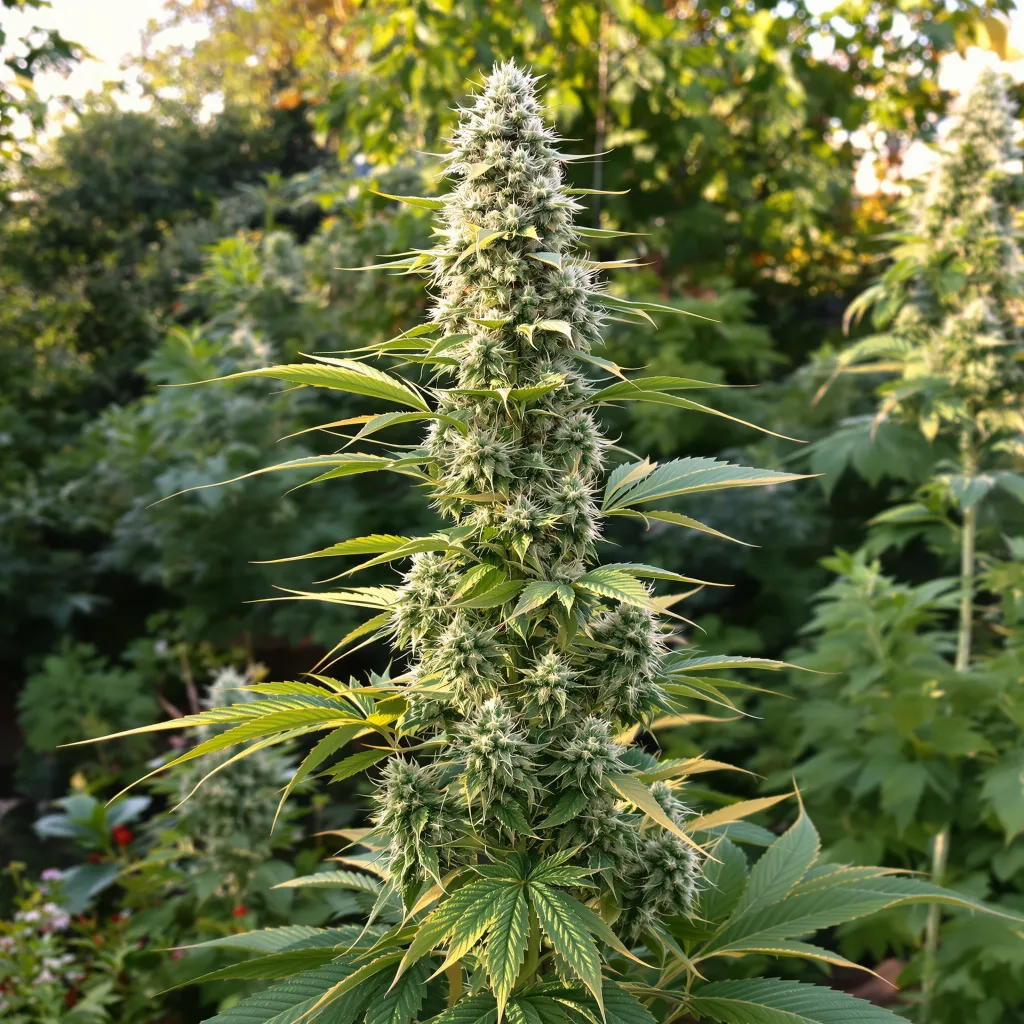 Faygo Red Pop cannabis plant in flowering stage — 60-100 cm autoflower