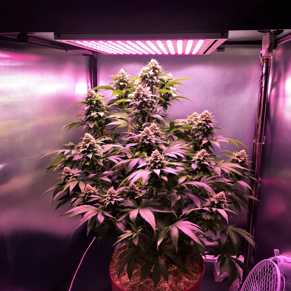 Fresh Cookies 73% indica / 27% sativa flower with visible trichomes