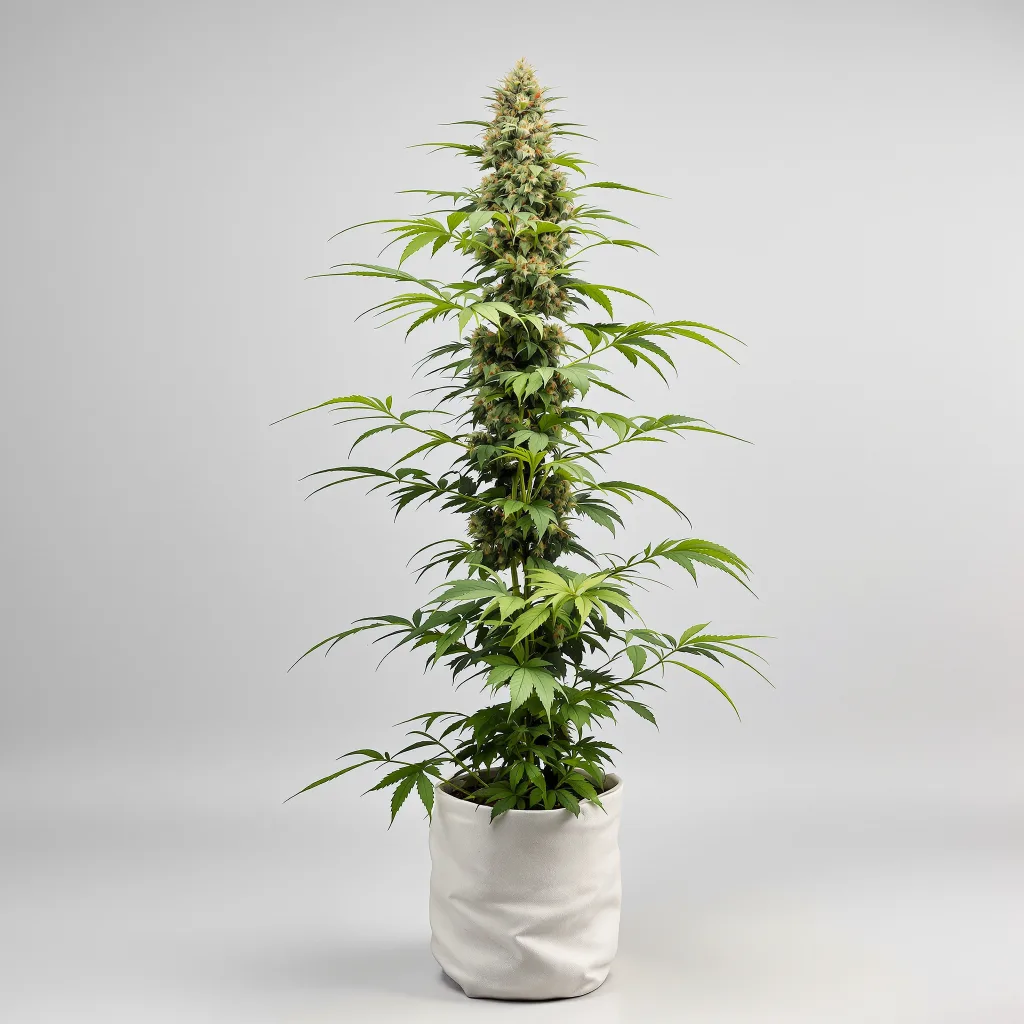 Gelato 44 36% indica / 64% sativa flower with visible trichomes