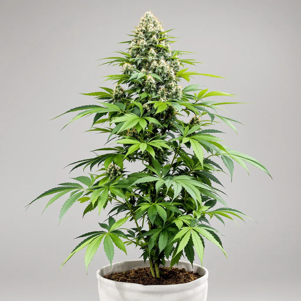 Glass Apple 42% indica / 58% sativa flower with visible trichomes